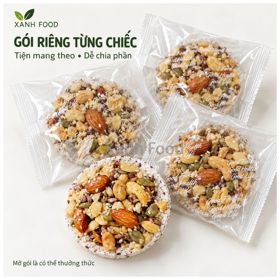 (loại Vip) Bánh nổ gạo lứt mix hạt giòn tan — ảnh 6