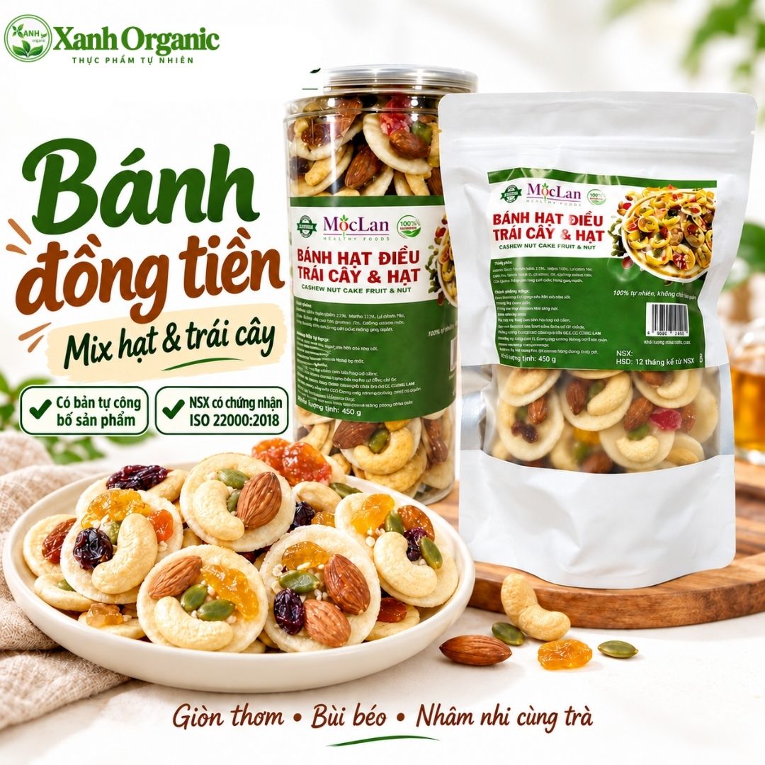 Bánh đồng tiền mix hạt trái cây — ảnh 2