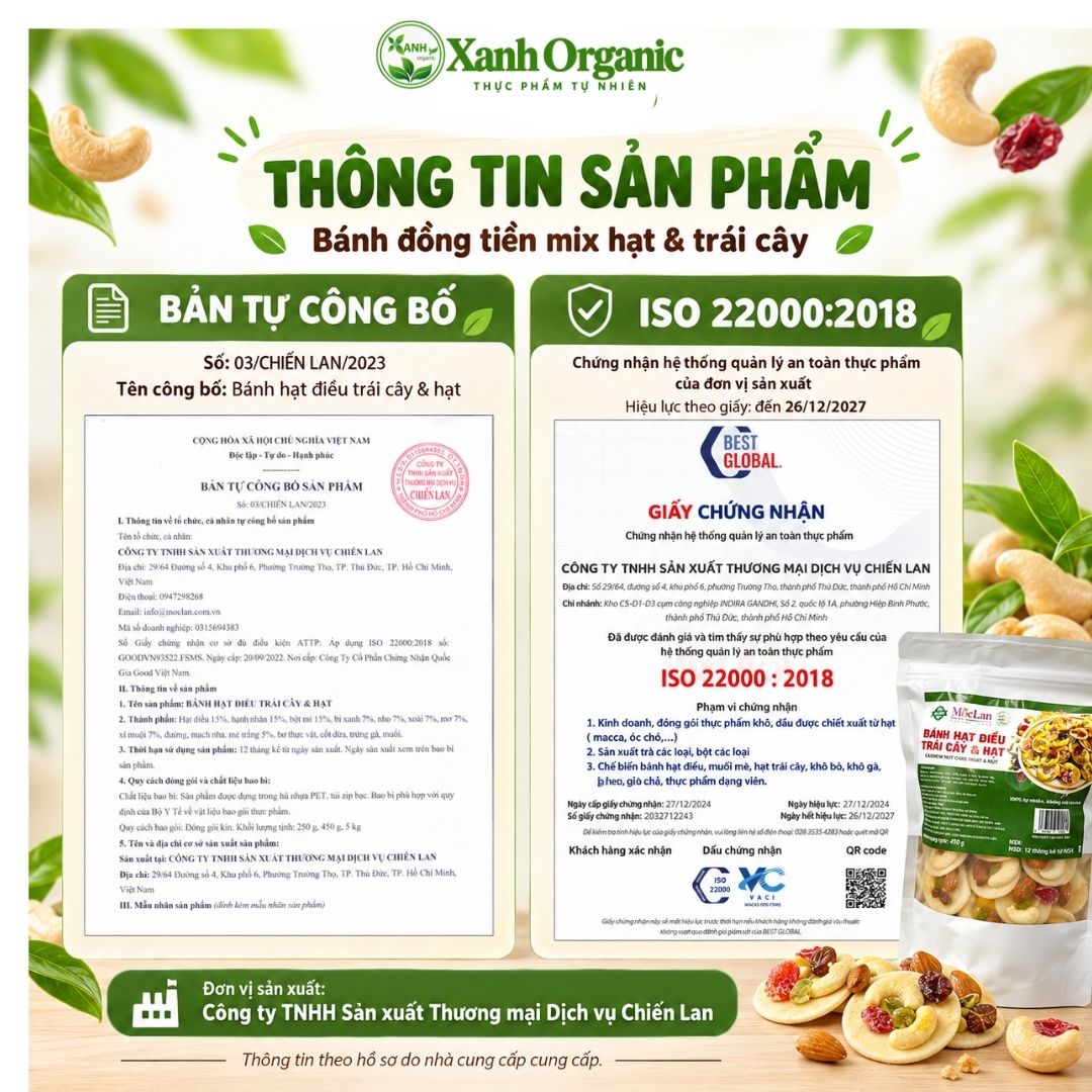 Bánh đồng tiền mix hạt trái cây — ảnh 3
