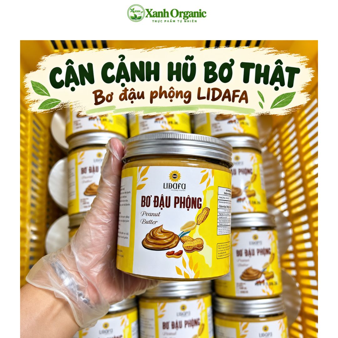 Bơ đậu phộng Lidafa nguyên chất-95% đậu phộng- 240g — ảnh 8