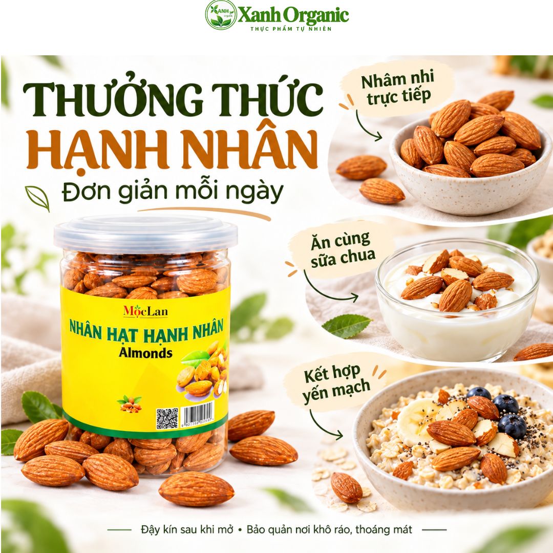 Hạnh nhân Mỹ nguyên vị nguyên vỏ lụa-500g — ảnh 5