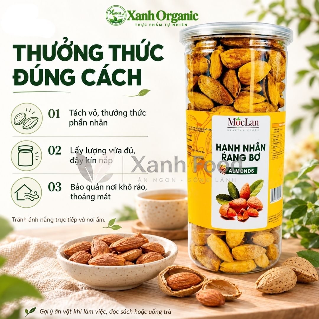 (Nhập khẩu Mỹ) Hạnh nhân rang bơ nguyên vỏ-500g-có bản công bố — ảnh 4