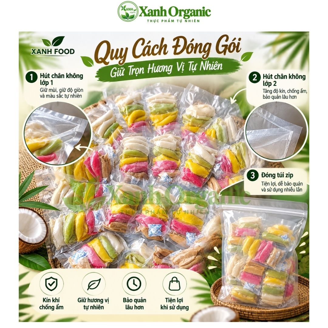 Mứt dừa sáp non headthy làm bằng đường phèn, đường thốt nốt|Xanh Food — ảnh 4