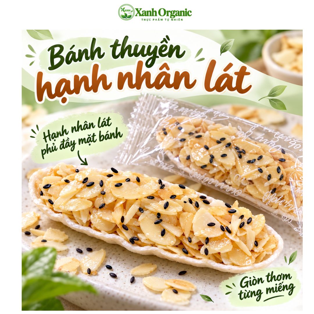 [Loại VIP] Bánh thuyền siêu hạt & siêu hạnh nhân-Túi 500g — ảnh 7