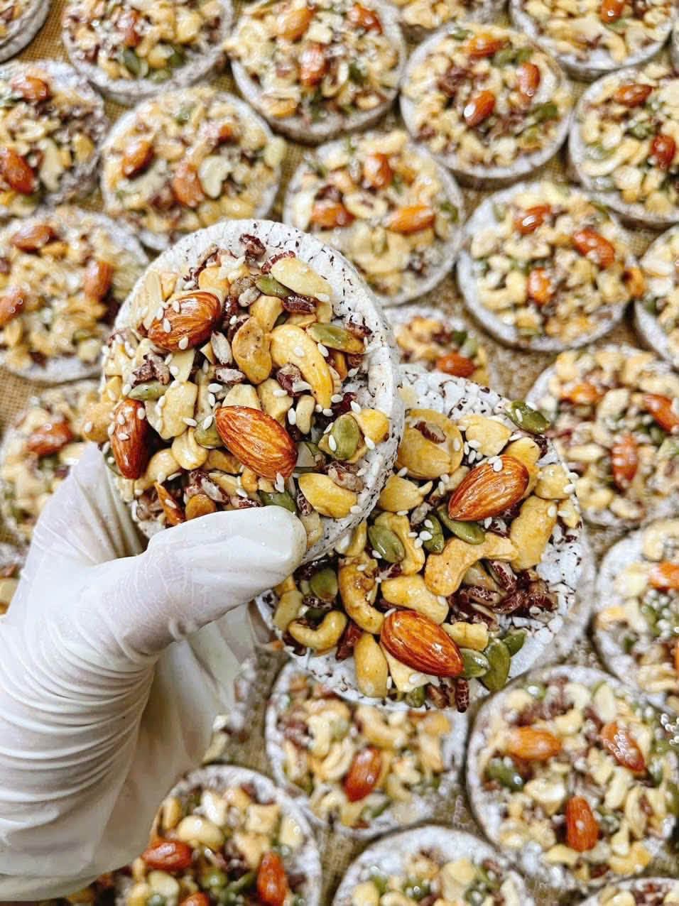 (loại Vip) Bánh nổ gạo lứt mix hạt giòn tan — ảnh 4