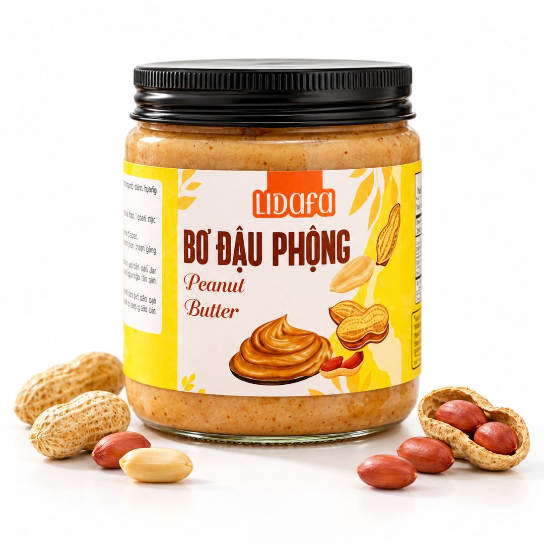 Bơ đậu phộng Lidafa nguyên chất-95% đậu phộng- 240g — ảnh 1