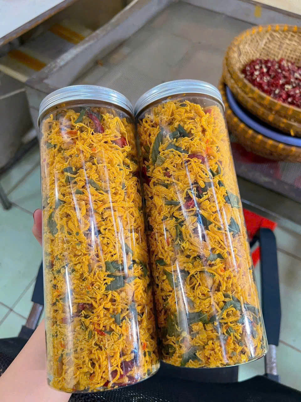 Khô Gà Lá chanh làm từ thịt gà tươi không chất bảo quản- Lon 500g — ảnh 6