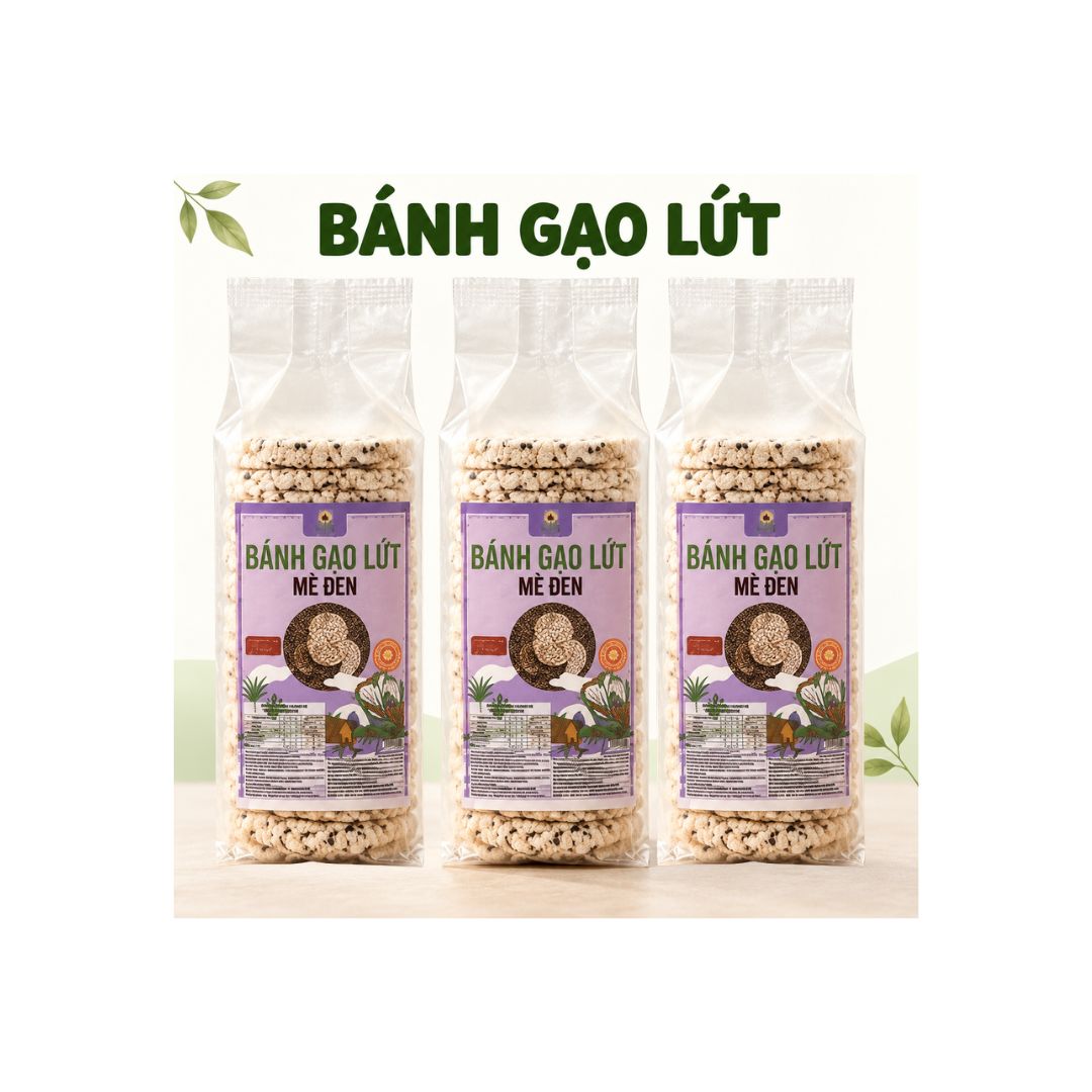 combo 3 cây gạo lứt mè đen  500g