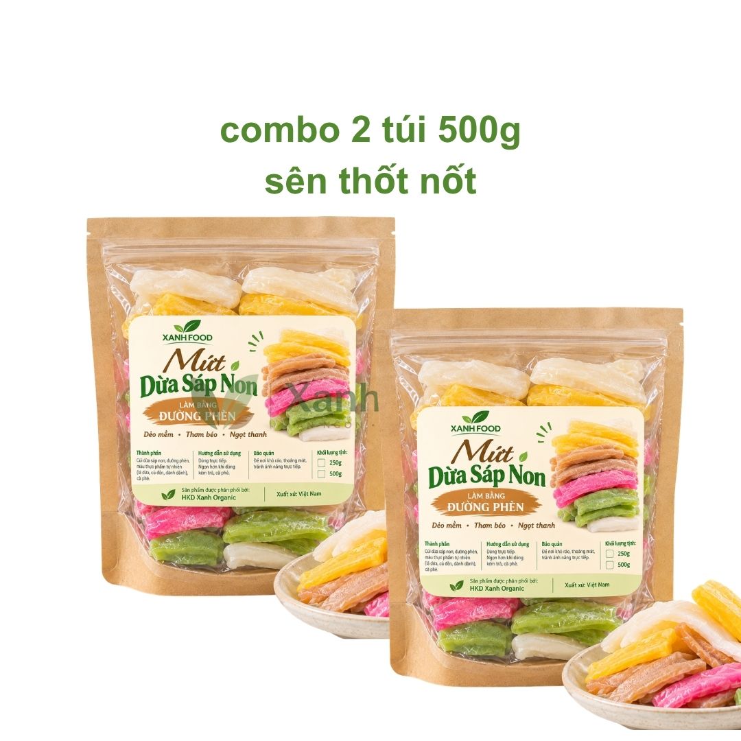 Combo 2 túi 500g-đường thốt nốt