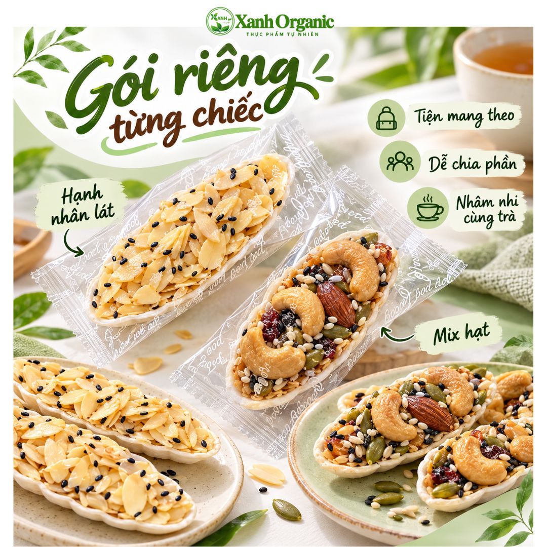 [Loại VIP] Bánh thuyền siêu hạt & siêu hạnh nhân-Túi 500g — ảnh 5