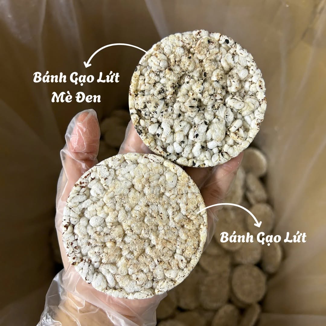 Bánh gạo lứt & mè đen ăn kiêng-bữa phụ heathy nguyên hạt 3 cây 51 bánh 500g — ảnh 8