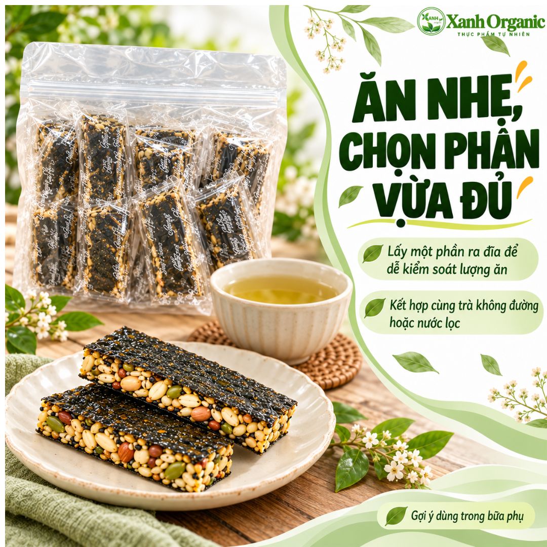 Bánh rong biển kẹp hạt ăn kiêng giảm cân- Túi 500g — ảnh 7